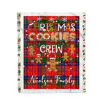 Personalized Gift Tartan Plaid Blanket Clan Nicolson With Christmas Cookie Baking Crew Christmas Gift Blanket, Plaid Blanket, Christmas Fleece Blanket, Christmas Blanket, Tartan Blanket, Scottish Blanket, Scotland Blanket, Family Name Blanket, Custom Blanket, Personalized Blanket