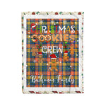 Personalized Gift Tartan Plaid Blanket Clan Buchanan Ancient With Christmas Cookie Baking Crew Christmas Gift Blanket, Plaid Blanket, Christmas Fleece Blanket, Christmas Blanket, Tartan Blanket, Scottish Blanket, Scotland Blanket, Family Name Blanket, Custom Blanket, Personalized Blanket