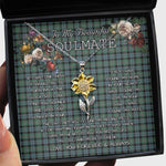 To My Beautiful Soulmate Sunflower Necklace In Your Eyes I Have Found My Home Clan Melville Tartan Jewelry For Girlfriend