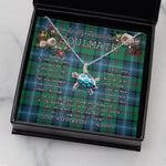 Sea Turtle Necklace To My Beautiful Soulmate Necklace In Your Eyes I Have Found My Home Clan Urquhart Ancient Tartan Blue Turtle Necklace