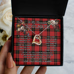 To My Beautiful Soulmate Necklace In Your Eyes I Have Found My Home Clan MacQueen Tartan Forever Love Necklace