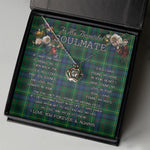 To My Beautiful Soulmate Necklace In Your Eyes I Have Found My Home Clan Stewart Hunting Modern Tartan Crown Pendant Necklace