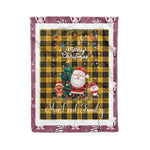 Personalized Gift Tartan Plaid Blanket Clan MacLeod of Lewis Ancient With Funny Santa Snowman Reindeer Merry Christmas Fleece Blanket, Home Living Room, Plaid Blanket, Tartan Blanket, Scottish Blanket, Buffalo fleece blanket, Christmas Blanket