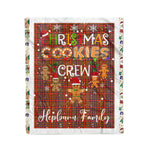 Personalized Gift Tartan Plaid Blanket Clan Hepburn Modern With Christmas Cookie Baking Crew Christmas Gift Blanket, Plaid Blanket, Christmas Fleece Blanket, Christmas Blanket, Tartan Blanket, Scottish Blanket, Scotland Blanket, Family Name Blanket, Custom Blanket, Personalized Blanket