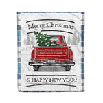 Tartan Blanket Vintage Red Truck with Christmas Tree Family Scottish Clan Roberton plaid blanket, red plaid blanket, buffalo plaid blanket, green plaid blanket, plaid fleece blanket, blue plaid blanket, red tartan blanket, tartan plaid blanket, black and white plaid blanket, , christmas plaid blanket, orange plaid blanket, tartan plaid throw blanket, pink plaid blanket, brown plaid blanket, buffalo check blanket
