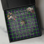 To My Beautiful Soulmate Necklace In Your Eyes I Have Found My Home Clan Swinton Tartan Crown Pendant Necklace