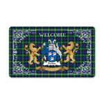 Doormat - Tartan Door Mat The Family Forbes Modern Welcome Mat, Plaid Doormat Scottish