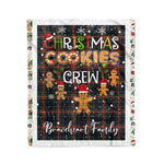 Personalized Gift Tartan Plaid Blanket Clan Braveheart With Christmas Cookie Baking Crew Christmas Gift Blanket, Plaid Blanket, Christmas Fleece Blanket, Christmas Blanket, Tartan Blanket, Scottish Blanket, Scotland Blanket, Family Name Blanket, Custom Blanket, Personalized Blanket
