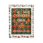 Personalized Gift Tartan Plaid Blanket Clan MacLachlan Modern With Christmas Cookie Baking Crew Christmas Gift Blanket, Plaid Blanket, Christmas Fleece Blanket, Christmas Blanket, Tartan Blanket, Scottish Blanket, Scotland Blanket, Family Name Blanket, Custom Blanket, Personalized Blanket