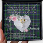Gift For My Beautiful Girlfriend Necklace Valentine Necklace Clan Forbes Lyon Court Tartan Cross Dancing Necklace Scottish Tartan Jewelry