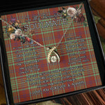 To My Beautiful Soulmate Necklace In Your Eyes I Have Found My Home Clan MacGillivray Ancient Tartan Wishbone Dancing Necklace