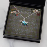 Sea Turtle Necklace To My Beautiful Soulmate Necklace In Your Eyes I Have Found My Home Clan Renn Faire Tartan Blue Turtle Necklace