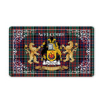 Tartan Door Mat The Family MacDonald Welcome Mat, Plaid Doormat Scottish