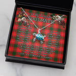 Sea Turtle Necklace To My Beautiful Soulmate Necklace In Your Eyes I Have Found My Home Clan MacPhee Tartan Blue Turtle Necklace
