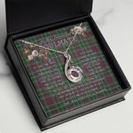 To My Beautiful Soulmate Necklace In Your Eyes I Have Found My Home Clan Crosbie Tartan Rising Phoenix Necklace