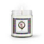 Soy Wax Candle - Buffalo Plaid Candle Clan Crest Badge Adam Ancient Tartan Plaid Soy Wax Candle, oil candle, candle handmade, wax candle, soy wax, nature wax, natural soy wax, natural soy candles, natural candle