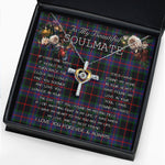 To My Beautiful Soulmate Necklace In Your Eyes I Have Found My Home Clan Nairn Tartan Cross Dancing Necklace