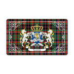 Doormat - Welcome Mat Scottish Cumming Hunting Ancient Clan Badge Tartan Door Mat, Plaid Doormat