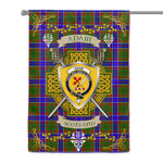 House Flag - Adam Irish Shield Celtic Cross Tartan Garden Flag St Patrick's Day Garden Flag