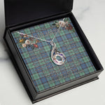 To My Beautiful Soulmate Necklace In Your Eyes I Have Found My Home Clan Leslie Hunting Tartan Rising Phoenix Necklace