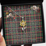 To My Beautiful Soulmate Sunflower Necklace In Your Eyes I Have Found My Home Clan Cumming Hunting Ancient Tartan Jewelry For Girlfriend