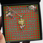 To My Beautiful Soulmate Sunflower Necklace In Your Eyes I Have Found My Home Clan Lennox Tartan Jewelry For Girlfriend