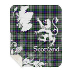 Sherpa Blanket - Tartan Blanket Thistle and Lion Scottish Clan Davidson of Tulloch Dress Plaid Blanket, plaid sherpa blanket queen,purple sherpa blanket,queen sherpa blanket,queen size sherpa blanket,red sherpa blanket,scottish tartan blankets,sherpa blanket,sherpa christmas blanket
