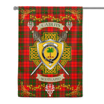 House Flag - Cairns Irish Shield Celtic Cross Tartan Garden Flag St Patrick's Day Garden Flag
