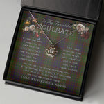 To My Beautiful Soulmate Necklace In Your Eyes I Have Found My Home Clan Cunningham Hunting Tartan Crown Pendant Necklace
