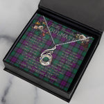 To My Beautiful Soulmate Necklace In Your Eyes I Have Found My Home Clan MacArthur Milton Tartan Rising Phoenix Necklace