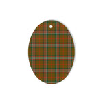 Scott Brown Modern Tartan Oval Ornaments, Christmas Tree Ornament, Plaid Christmas Ornaments, Ceramic Oval Christmas Tree Decoration, Tartan Oval Ornaments, Christmas Tree Ornament, Plaid Christmas Ornaments, Ceramic Oval Christmas Tree Decoration