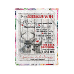 Scotstee Shop - Personalized Gift Quote For Wife Birthday, Wife Couple Wedding Family Gifts Fleece Blanket