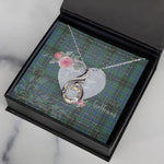Rising Phoenix Necklace - Valentine Necklace Clan MacInnes Ancient Tartan Gift for Girlfriend, Gift for My Wife Rising Phoenix Necklace
