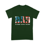 Scotstee Shop - Dad Myth Legend gifts Lineman Dad American Flag 4th Of July Shirt Lineman Shirts Power Lineman Tee Shirts