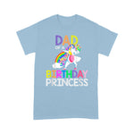 Scotstee Shop - Dad Of The Birthday Princess Unicorn Rainbow Gifts Father Day Shirts