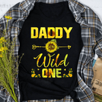 Scotstee Shop - Daddy Of The Wild One-1St Birthday Sunflower Outfit Father Day Shirts