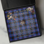 To My Beautiful Soulmate Necklace In Your Eyes I Have Found My Home Clan Maule Modem Tartan Crown Pendant Necklace