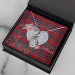 Rising Phoenix Necklace - Valentine Necklace Clan Leslie Modern Tartan Gift for Girlfriend, Gift for My Wife Rising Phoenix Necklace