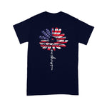 Scotstee Shop - Daisy USA American Flag 4th of July Patriotic Flower Vintage 4th Of July Shirt