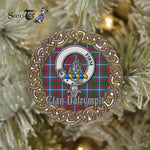 Dalrymple Celtic Circle Plaid Ornament Gift. Christmas Tree Ornament Tartan Ornament Great Christmas Ornaments Gift - Scotstee Shop