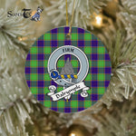 Dalrymple Scottish Clan Badge Plaid Ornament Gift. Christmas Tree Ornament Dalrymple Clan Tartan Ornament Great Christmas Ornaments Gift - Scotstee Shop