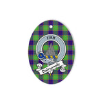 Dalrymple Scottish Clan Badge Plaid Ornament Gift. Christmas Tree Ornament Dalrymple Tartan Ornament,  ceramic ornament, personalized christmas ornaments, christmas tree ornaments, christmas door decorations, Plaid Ornament, Tartan Ceramic Ornament