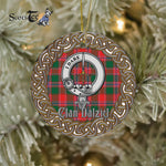 Dalziel Celtic Circle Plaid Ornament Gift. Christmas Tree Ornament Tartan Ornament Great Christmas Ornaments Gift - Scotstee Shop