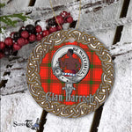 Darroch Celtic Circle Plaid Ornament Gift. Christmas Tree Ornament Tartan Ornament Great Christmas Ornaments Gift - Scotstee Shop