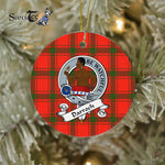 Darroch Scottish Clan Badge Plaid Ornament Gift. Christmas Tree Ornament Darroch Clan Tartan Ornament Great Christmas Ornaments Gift - Scotstee Shop