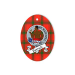 Darroch Scottish Clan Badge Plaid Ornament Gift. Christmas Tree Ornament Darroch Tartan Ornament,  ceramic ornament, personalized christmas ornaments, christmas tree ornaments, christmas door decorations, Plaid Ornament, Tartan Ceramic Ornament