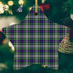 Davidson Of Tulloch Dress Tartan Ornament Star Ornament, Christmas Star Decorations, ceramic ornament, Plaid Star Ceramic Ornament, Christmas Ornament Decorations Gift