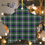 Davidson Of Tulloch Dress Tartan Ornament Star Ornament, Christmas Star Decorations, ceramic ornament, Plaid Star Ceramic Ornament, Christmas Ornament Decorations Gift