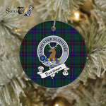 Davidson Scottish Clan Badge Plaid Ornament Gift. Christmas Tree Ornament Davidson Clan Tartan Ornament Great Christmas Ornaments Gift - Scotstee Shop