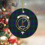 Davidson Scottish Clan Plaid Ornament Gift. Christmas Tree Ornament Davidson Clan Tartan Ornament Great Christmas Ornaments Gift - Scotstee Shop